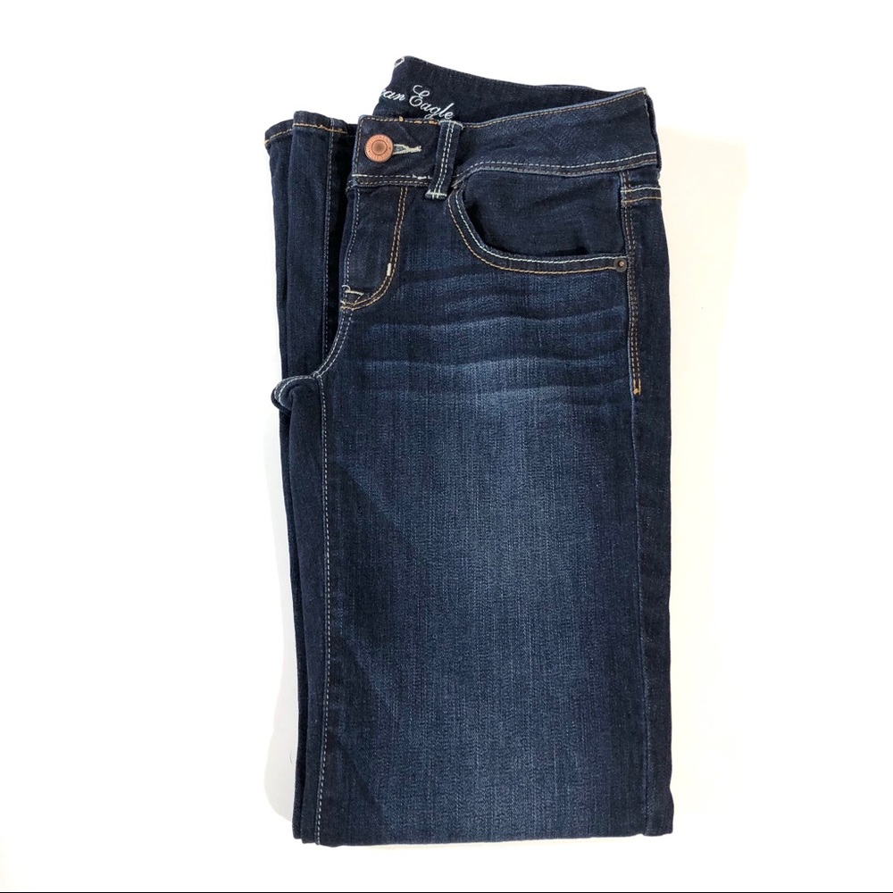 American Eagle Low Rise Stretch Slim Boot Jeans - Picture 2 of 8